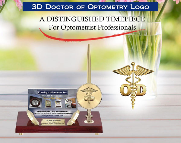 Optometrist business card pen congratulation optometry school graduate OD gift