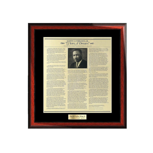 Martin Luther King Poster I have a Dream Speech MLK Famous Picture Frame Graduation Gift Law Educator Teacher Historical Document