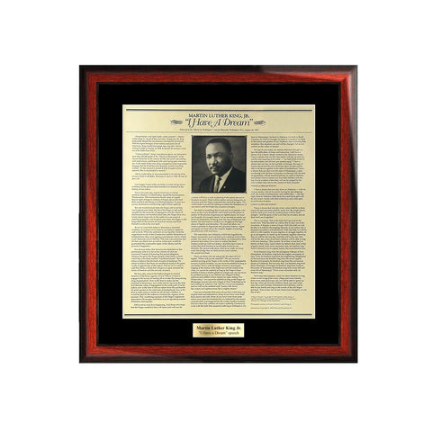 Martin Luther King Poster I have a Dream Speech MLK Famous Picture Frame Graduation Gift Law Educator Teacher Historical Document