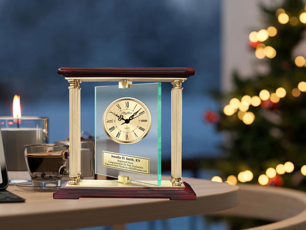 Engraved clock medical nursing school graduation gift retirement nurse doctor