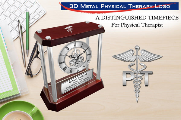 Physical Therapy Engraved Clock Service Award Etch Therapist Congratulation DPT
