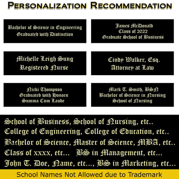 Engraved Diploma Frame Graduate Academic Medal Framing Graduation Degree Military Document Certificate Award Medallion Plaque Retirement Recognition