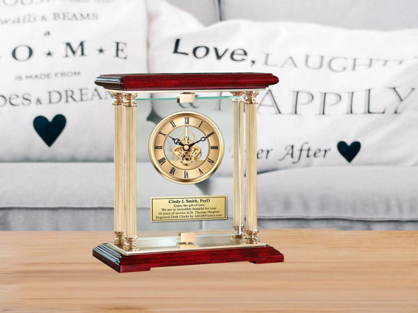 Personalize engraved clock psychology psychologist psychiatrist gift graduate