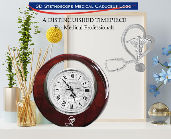 Medical caduceus nurse doctor retirement nursing medical school clock gift RN MD