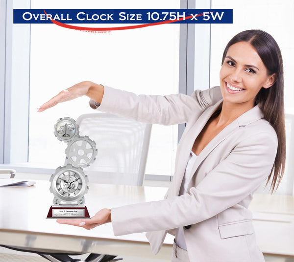 Police academy graduation police officer retirement promotion awards desk clock