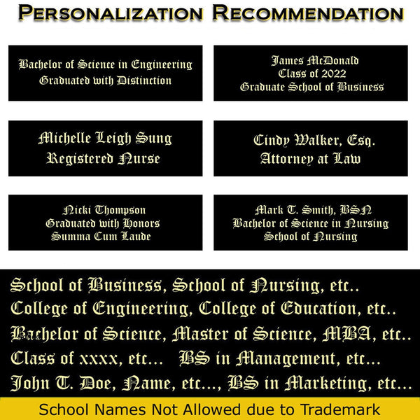 Double Major Two Degree Diploma Frame Graduate 3D Medal Display Case Holder Engrave Wood Matted Frames Graduation Gift Dual Certificate Grad