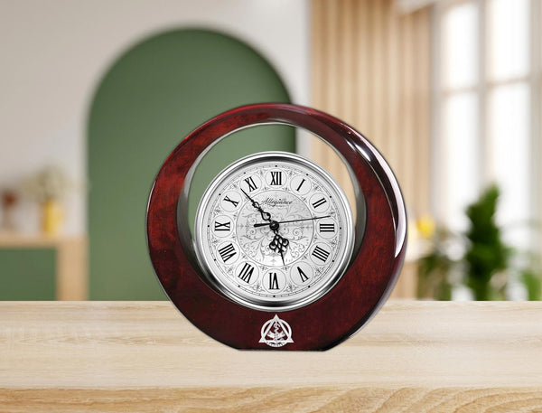Dentistry desk table clock wood retirement gift award dentist graduate DDS