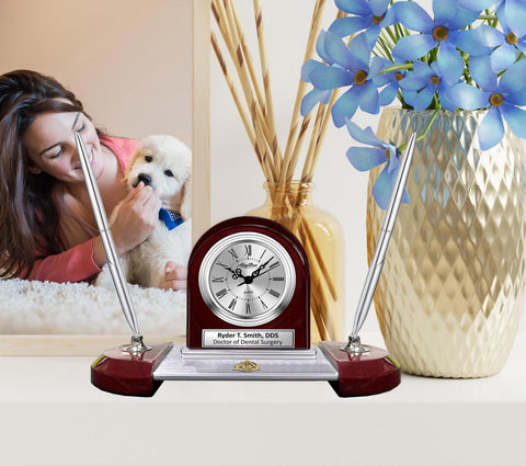 Dentist gift clock pen display Doctor Dental Surgery DDS DMD dentistry graduate