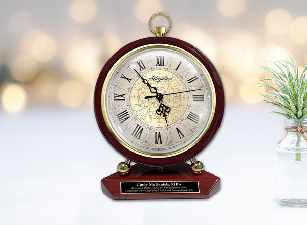 Personalized Clock Engraved Gift Retirement Promotion Coworker Employee Boss