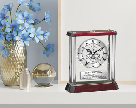 Pharmacist personalized clock pharmacy school student graduate gift PharmD etch