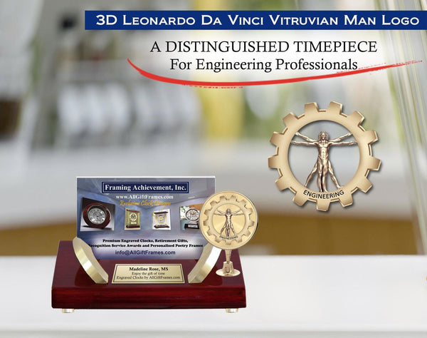Engineer gift business card holder engineering desk name congratulation award