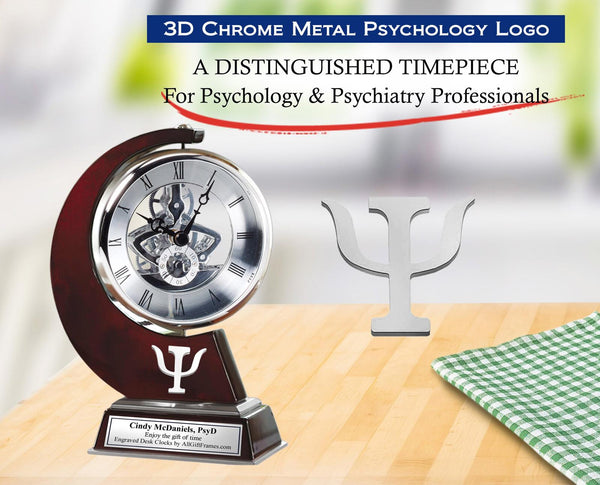 Psychology gift desk clock psychiatry PsyD psychologist psychiatrist graduation