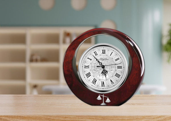 Law scale desk table clock retirement gift attorney legal lawyer Juris Doctor