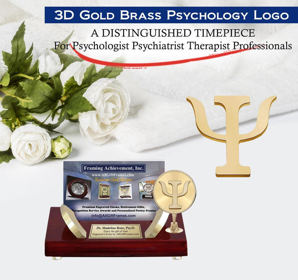 Psychologist psychiatrist business card holder desk name plaque congratulation
