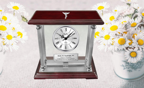 Chiropractic School Graduation Gift Engraved Clock Chiropractor Congratulation