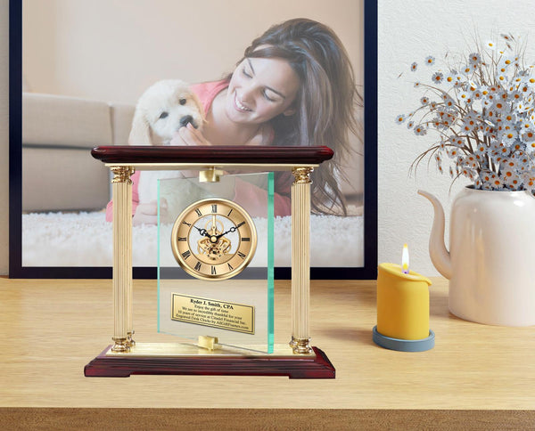 Certified Public Accountant engraved clock CPA gift graduate congratulation