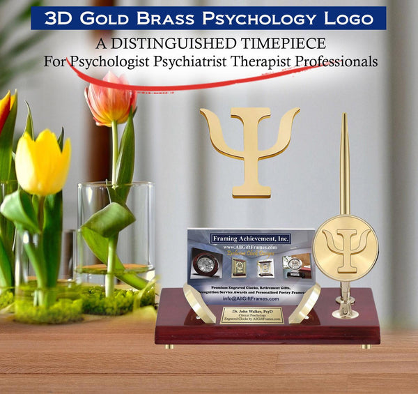 Business card holder congratulation psychology gift graduate psychologist etch
