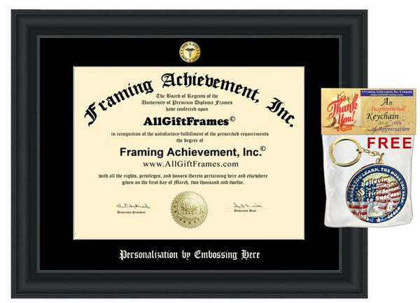 Medical School Graduate Gift University Caduceus Seal Diploma Frame Framing Osteopathic Medicine Degree Document Plaque College Medicine School Registered Nurse