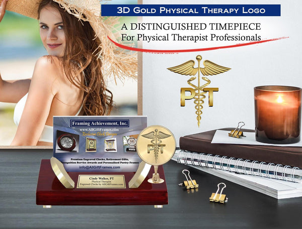 Physical therapy gift engrave business card holder doctor of physical therapy