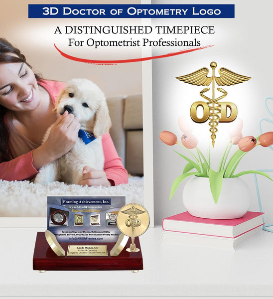 Optometrist Doctor of Optometry graduation gift engrave business card holder OD