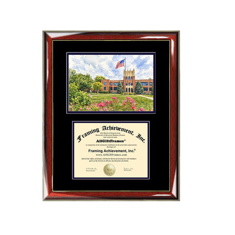 Concordia University, Nebraska diploma frames campus image frame sketch framing graduation degree gift college plaque certificate