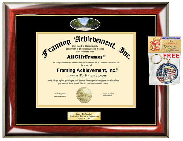 Harvey Mudd College Diploma Frame HMU Graduation Gift Degree Matted Framing Fisheye Picture