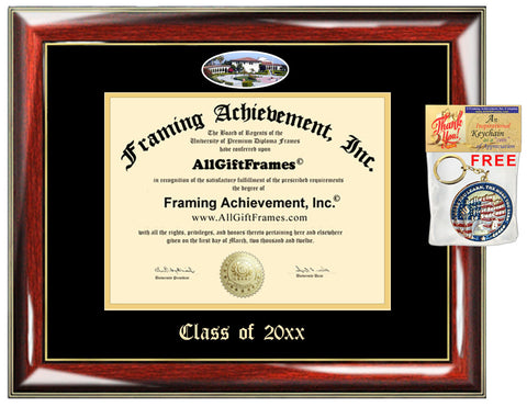Diploma Frame Mount Saint Mary’s University Graduation Gift Degree MSMU Mat Campus Fisheye Picture