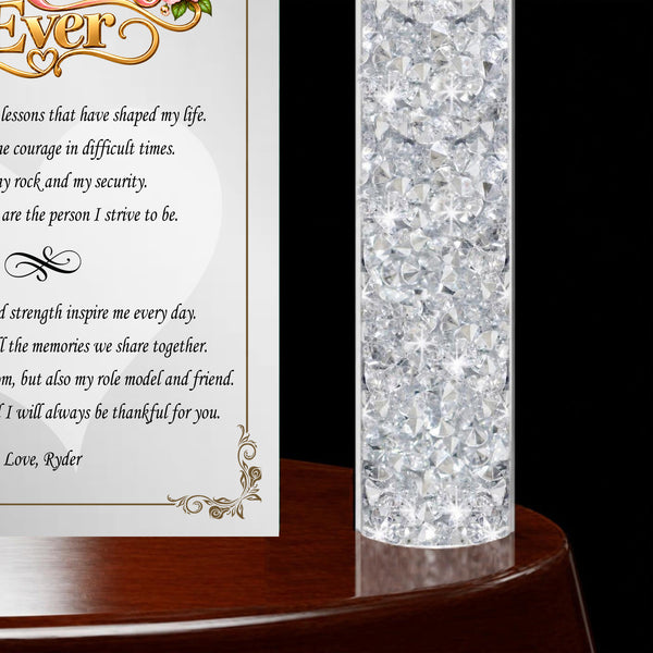 Mom thank you gift personalize plaque mothers day love appreciation birthday support graduation wedding son daughter