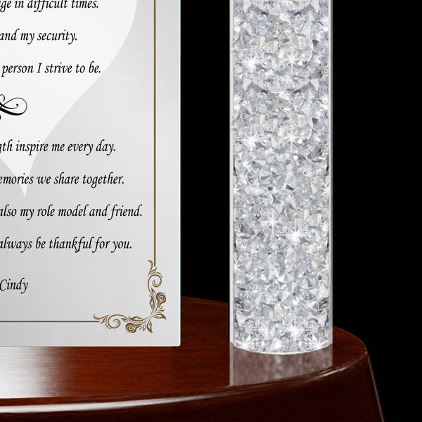 Mom thank you gift personalize plaque mothers day love appreciation birthday support graduation wedding son daughter