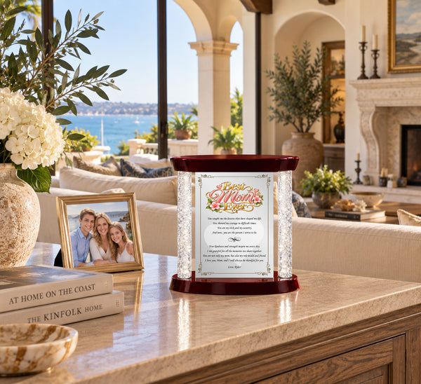 Mom thank you gift personalize plaque mothers day love appreciation birthday support graduation wedding son daughter