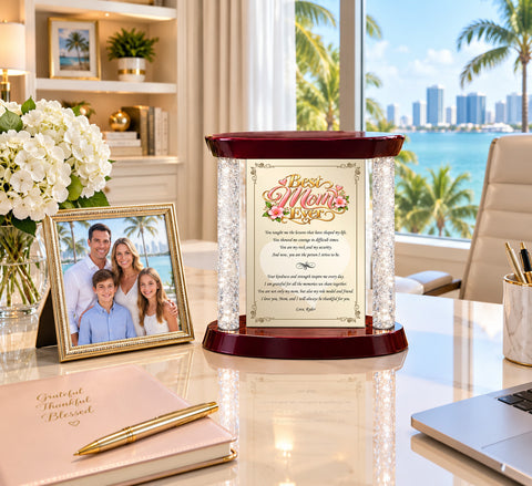 Mom appreciation gift desk plaque mothers day love thank you support graduate wedding gratitude mantel display birthday