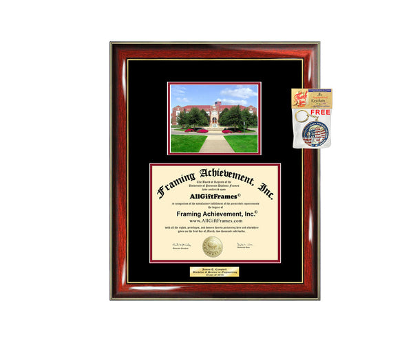 Muskingum University Diploma Frame Graduation Gift Idea Engraved Picture Engraving Degree Graduate Bachelor Masters MBA PHD Doctorate School