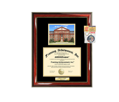 Regis University Diploma Frame Graduation Gift Idea Engraved Picture Engraving Degree Graduate Bachelor Masters MBA PHD Doctorate School