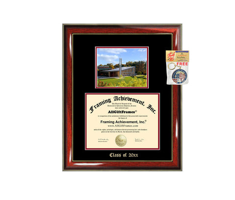 Diploma Frame Big Sacred Heart University SHU Graduation Gift Case Embossed Picture Frames Engraving Degree Graduate Bachelor Masters MBA PHD Doctorate School