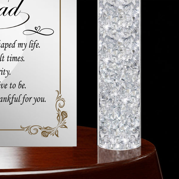 Desk clock dad gift daughter son Father's Day birthday retirement thank you appreciation plaque graduation support