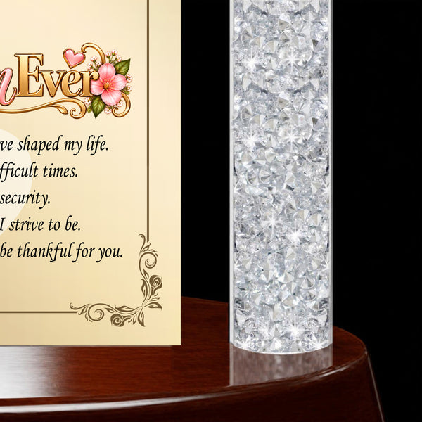 Desk clock mom gift daughter son mother day birthday thank you appreciation love plaque unique graduate support wedding