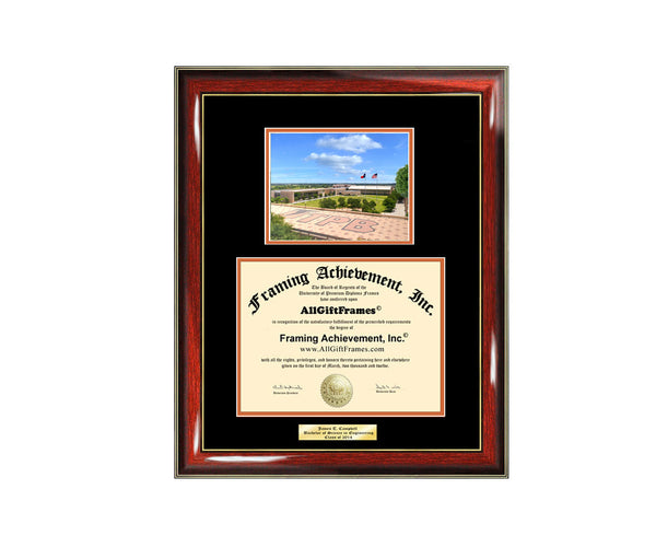 UTPB Diploma Frame Graduation Gift Idea Engraved University of Texas Permian Basin Engraving Degree Graduate Bachelor Masters MBA PHD Doctorate School