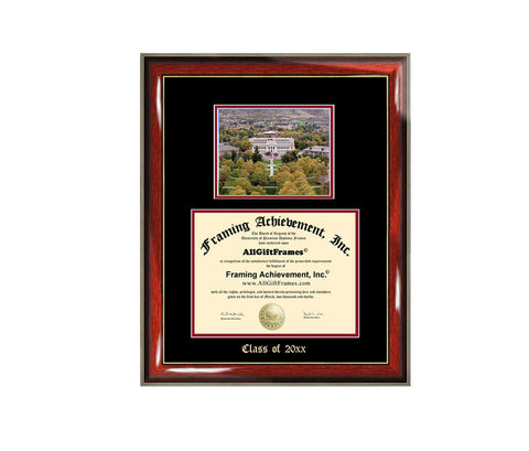 Diploma Frame Big University of Utah Graduation Gift Case Embossed Picture Frames Engraving Degree Graduate Bachelor Masters MBA PHD Doctorate School
