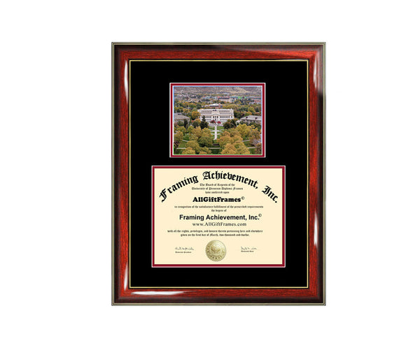 University of Utah diploma frame certificate framing graduation gift graduate document college plaque campus photo