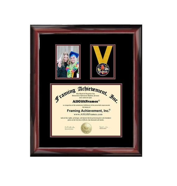 School Graduation Picture Frame College Graduate 4x6 Photo Framing Diploma Certificate Military Medal Award Medallion Ribbon University Case Display Gift Case