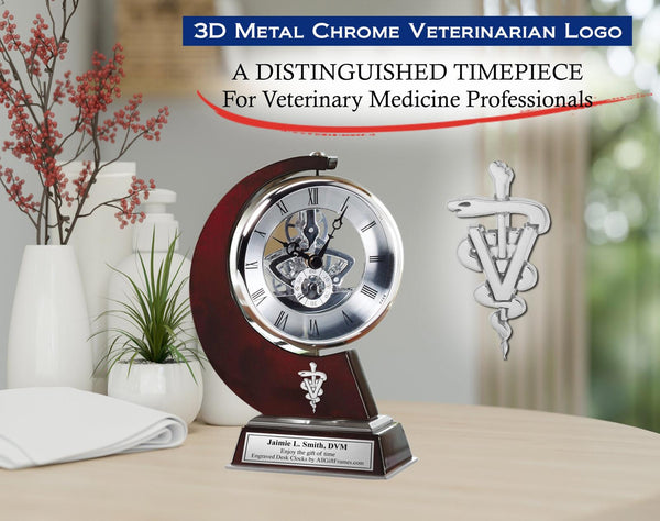 DVM desk clock Doctor of Veterinary Medicine veterinarian thank you appreciation