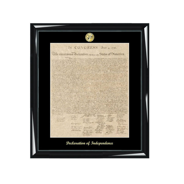 Law Gift Declaration of Independence Poster Replica Print Matted Frame Attorney Lawyer Law School College University Graduation Gift Present