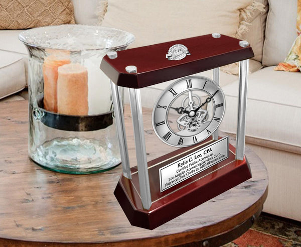 CPA Gift Certified Public Accountant Engrave Clock Award Congratulation Graduate