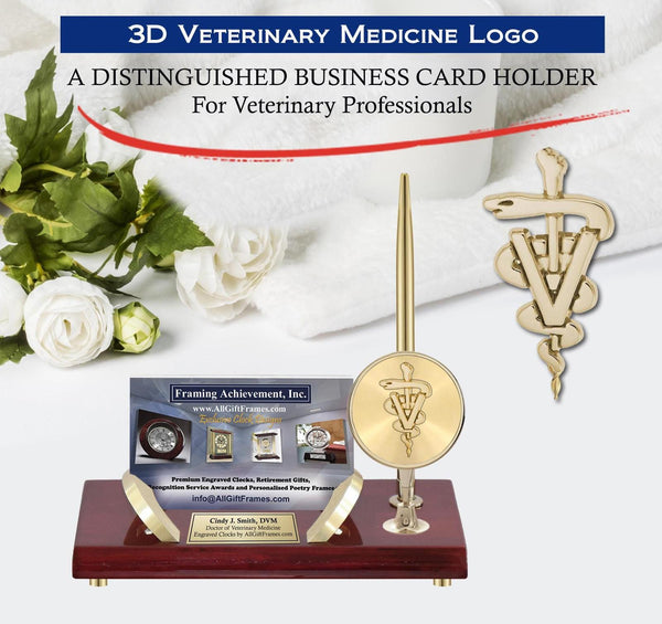 Card holder congratulation Veterinarian school graduation Veterinary VM gift