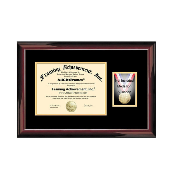 Medallion Case Diploma Frame Certificate Medal Ribbon University Degree Framing Honors Holder Medal Box College Document Graduation Gift