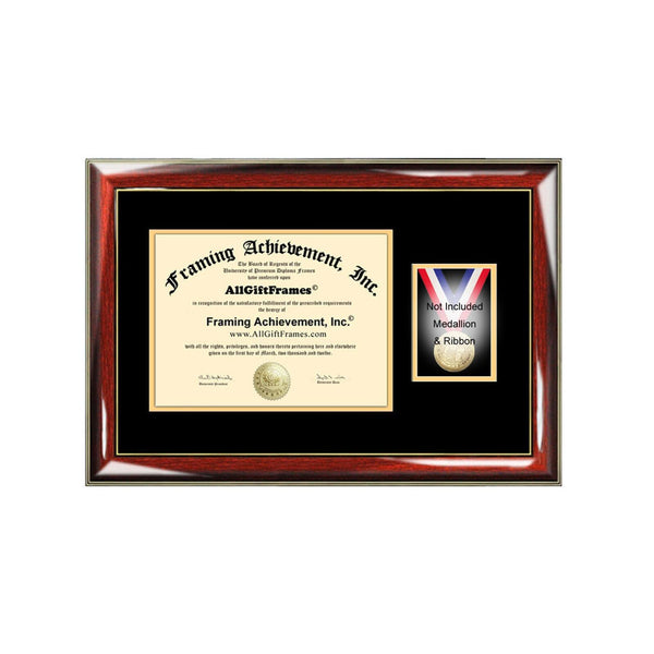 University Diploma Frame Medallion Ribbon Box Honors Medal Case Document Certificate Military Coin Graduation Holder Graduate Gift