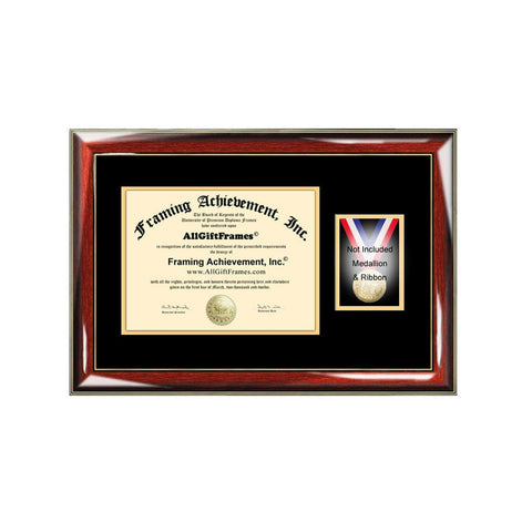 University Diploma Frame Medallion Ribbon Box Honors Medal Case Document Certificate Military Coin Graduation Holder Graduate Gift