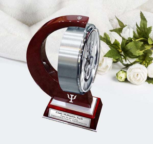 Psychology gift desk clock psychiatry PsyD psychologist psychiatrist graduation