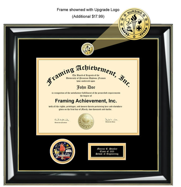 Achievement Graduation Medal University Diploma Frame College Graduate Gift Honors School Medallion Award Certificate Military Display Plaque