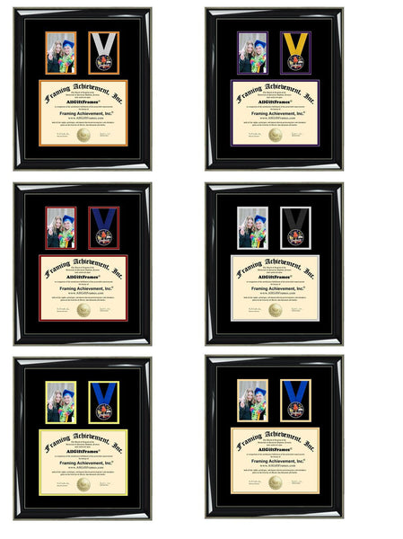 Graduation Picture Frame Diploma Display Case Medal Ribbon 4x6 Portrait Photo Degree Framing University Graduate Medallion Box Military Gift College